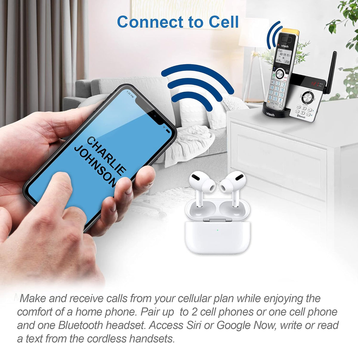 4 Handset Cordless Phone with Answering Machine X527819