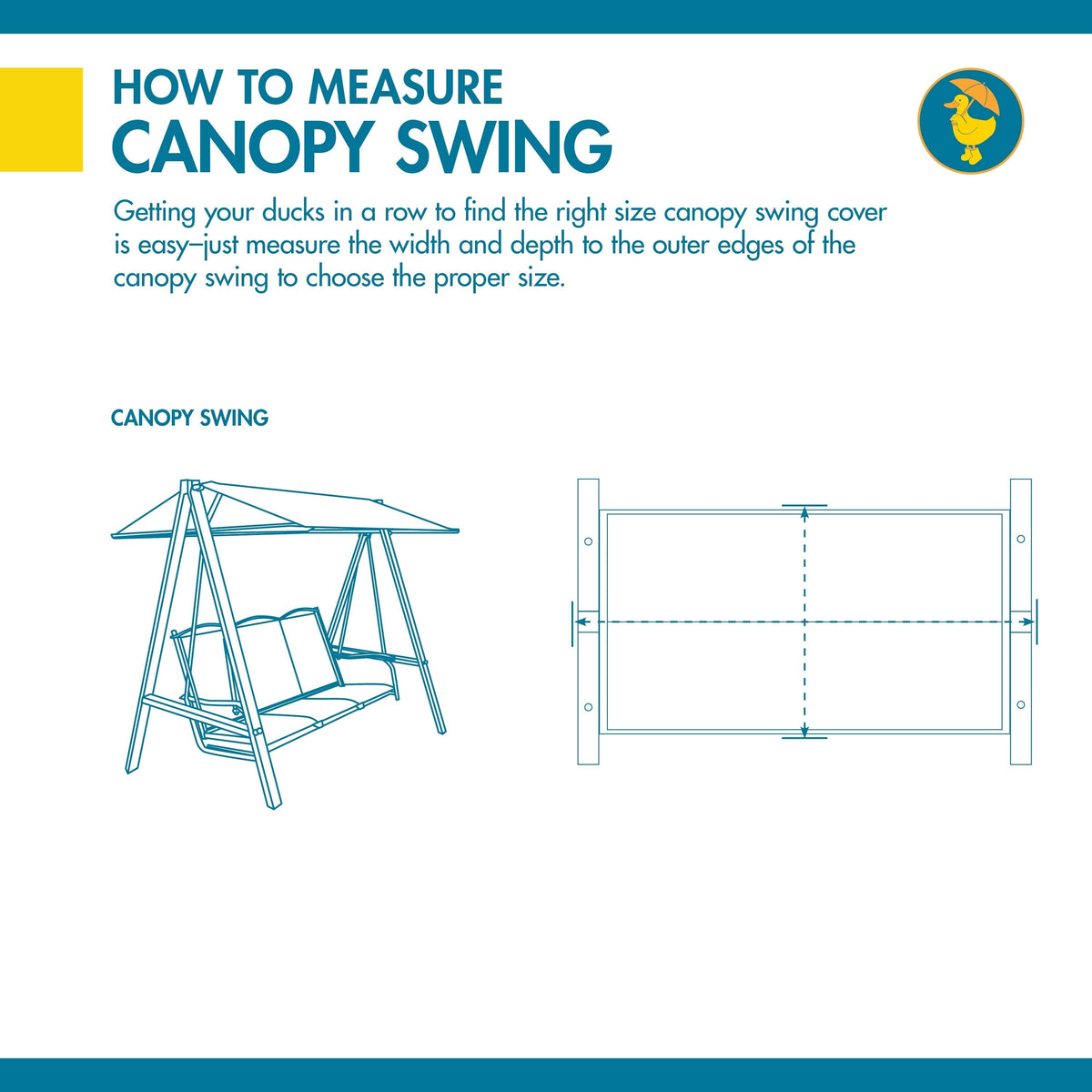 90x22 Canopy Swing Cover G644