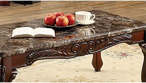 3-Piece Coffee Table Set in Dark Oak and Brown S51680