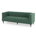 Forest Green Fabric Tuxedo Arm Sofa P973345