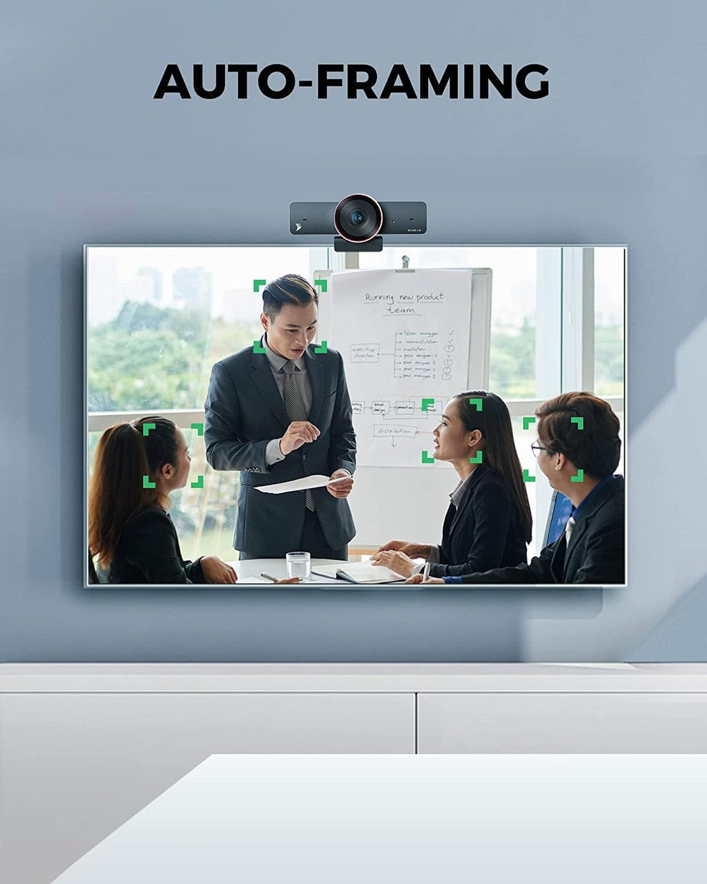 4K Webcam with Auto Framing, 120° Field of View, Dual AI Noise-canceling Mics Q7911