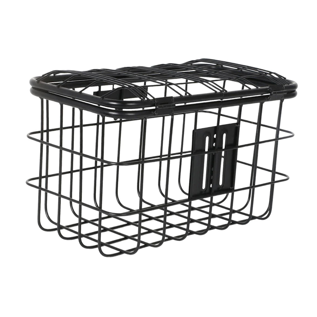 Wire Mesh Bike Basket with Lid Carrier Pannier V2770