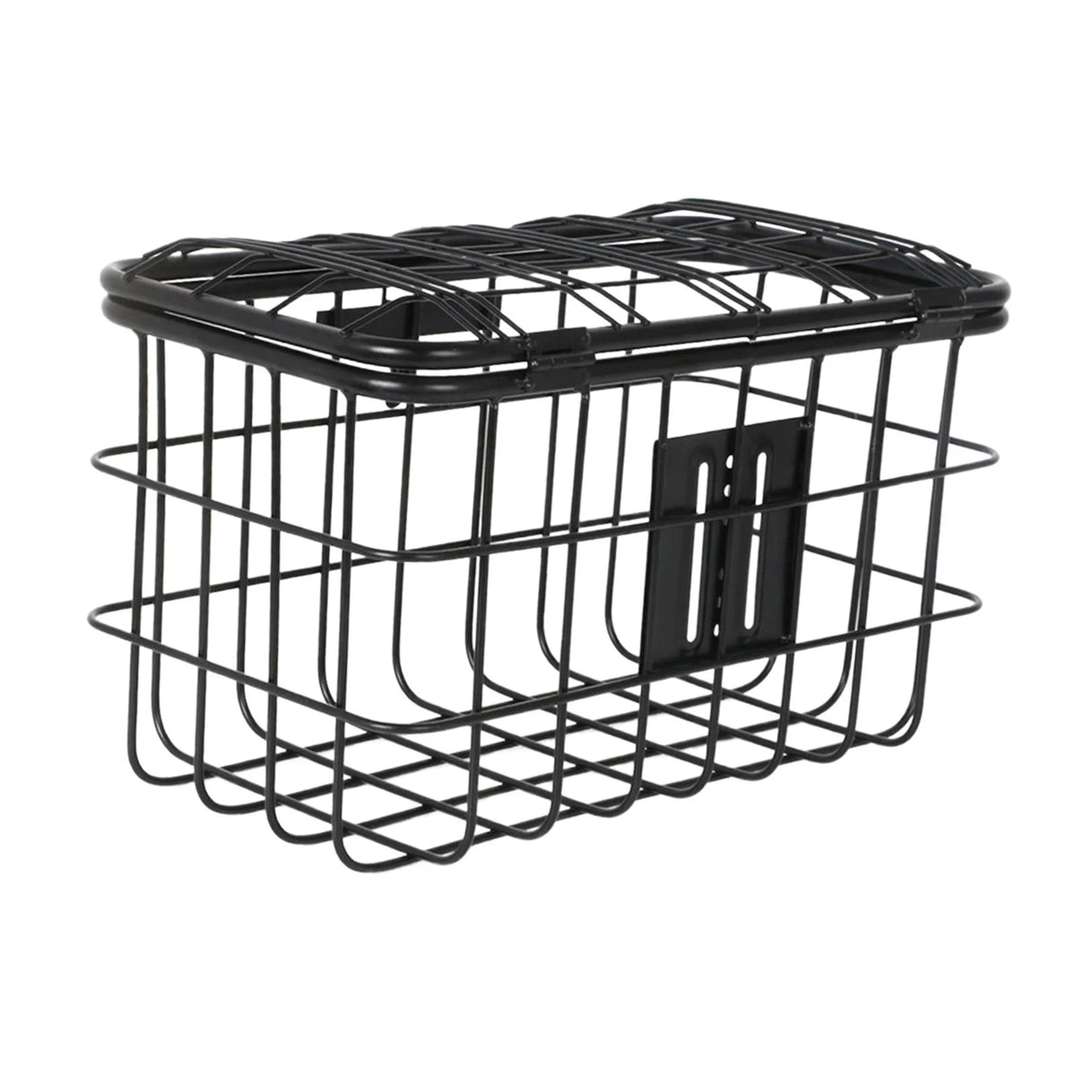 Wire Mesh Bike Basket with Lid Carrier Pannier V2770