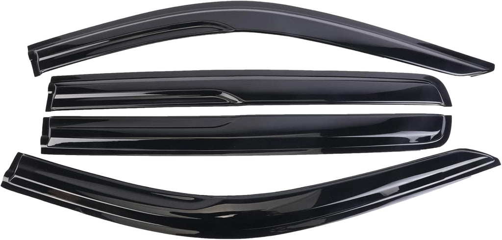 4PCS Window Visors Rain Guards for Chevy Silverado Crew Cab S7121