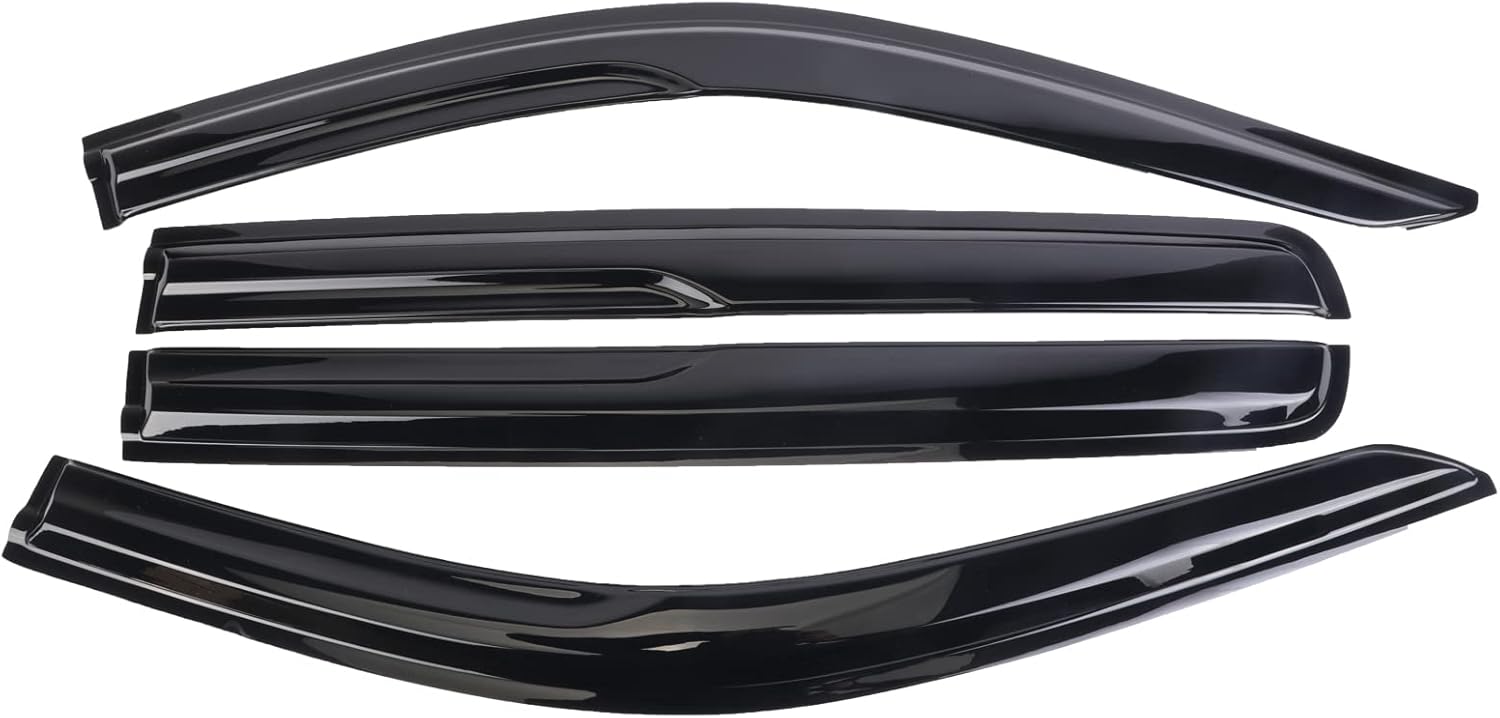 4PCS Window Visors Rain Guards for Chevy Silverado Crew Cab S7121