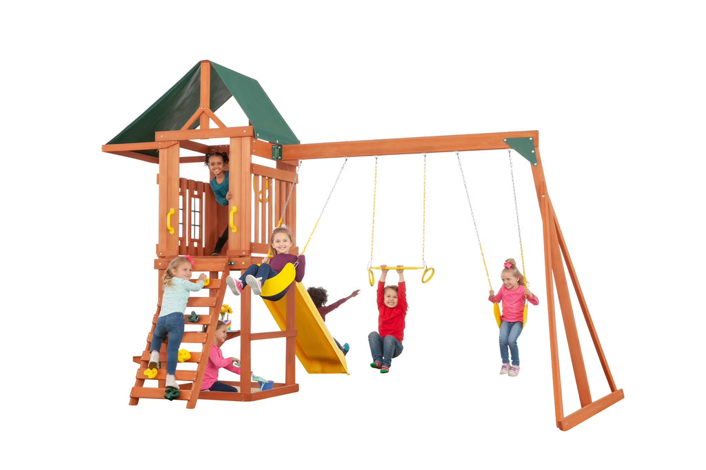 Cedar Wooden Swing Set P60443