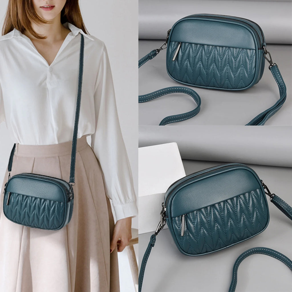 Leather Crossbody Bag with Adjustable Strap E357