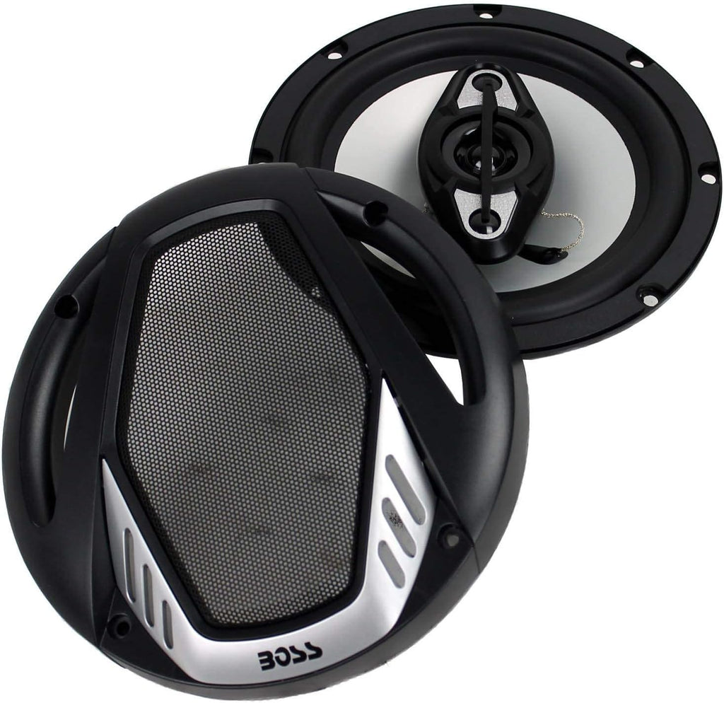 Onyx 6.5 Inch 400 Watt 4-Way 4 Ohm Full Range Car Audio Coaxial Speakers J47219
