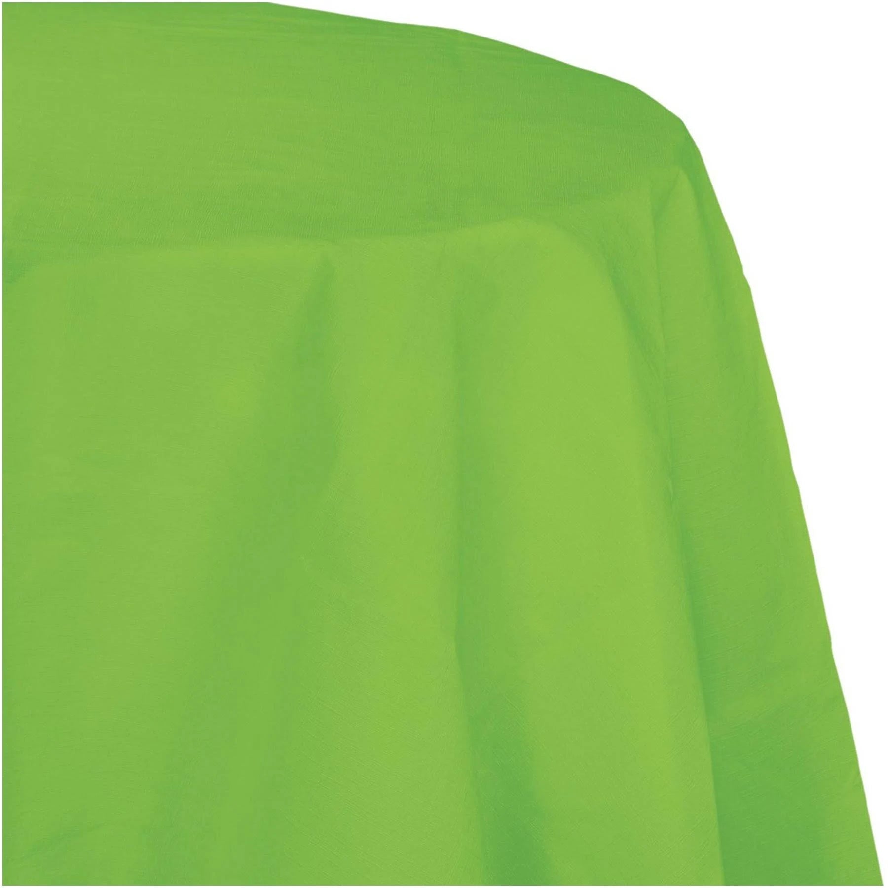 Pack of 12 Lime Green Disposable Tissue Table Covers 82x22 Q107
