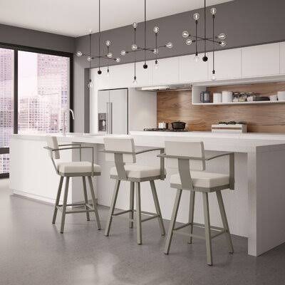 Counter Stool Matt Light Gray Met O6671