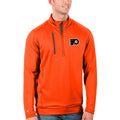 Men's Antigua Philadelphia Flyers Quarter-Zip Pullover Jacket Y26680
