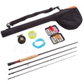 Fly-Fishing Rod & Reel Combo Starter Set with Travel Bag N288787
