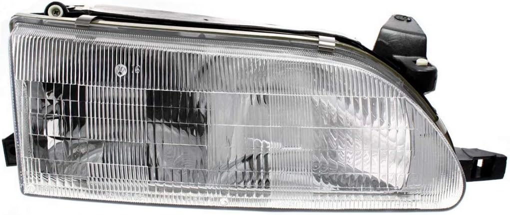 Passenger Side Headlight Assembly for Toyota Corolla 1993 1994 1995 1996 1997 Pack of 2 L51896