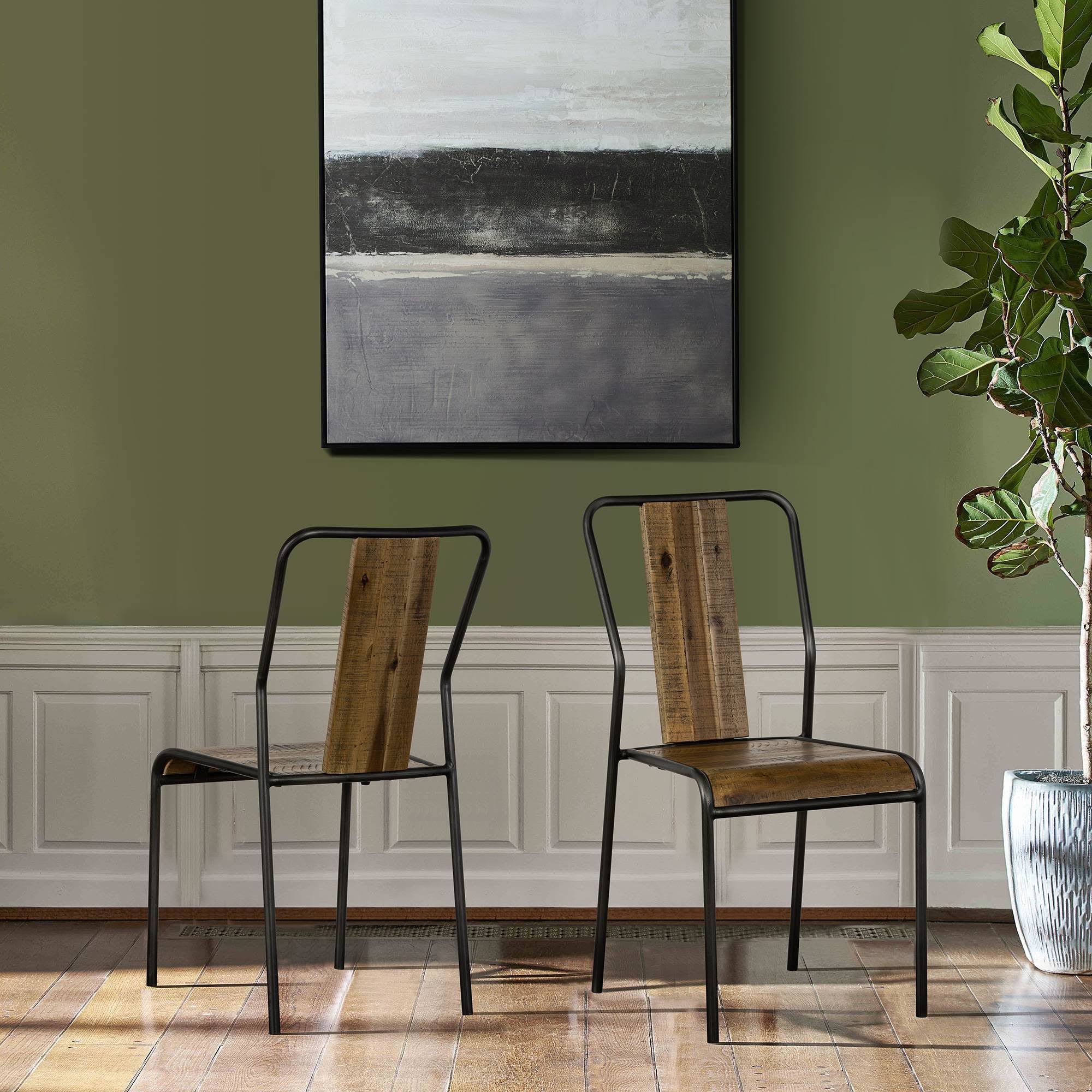 Acacia Rustic Dining Chair - Set of 2 Q76492