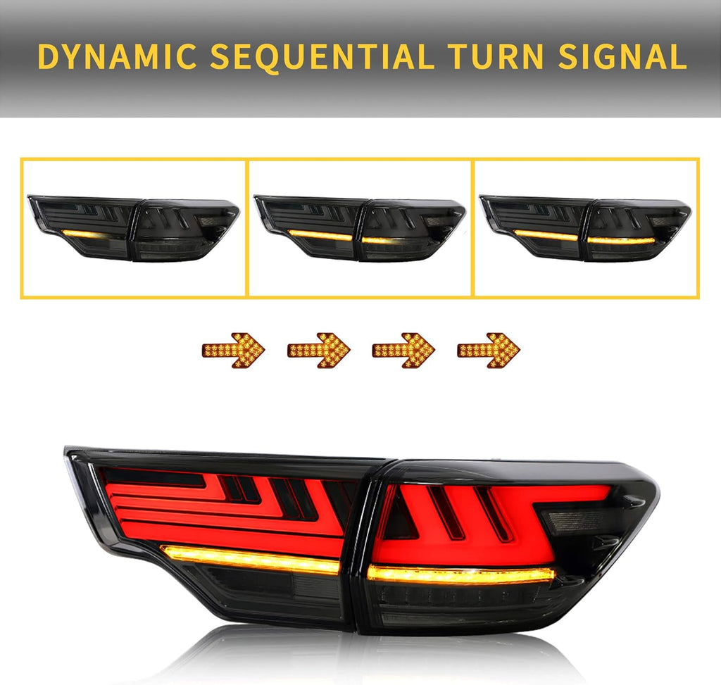 Smoked LED Tail Lights L9565