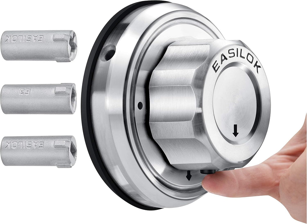 Keyless Twist to Lock Deadbolt Lock, 304 Stainless Steel Front Door Lock, Single Cylinder Deadbolt and Door Knob N897925