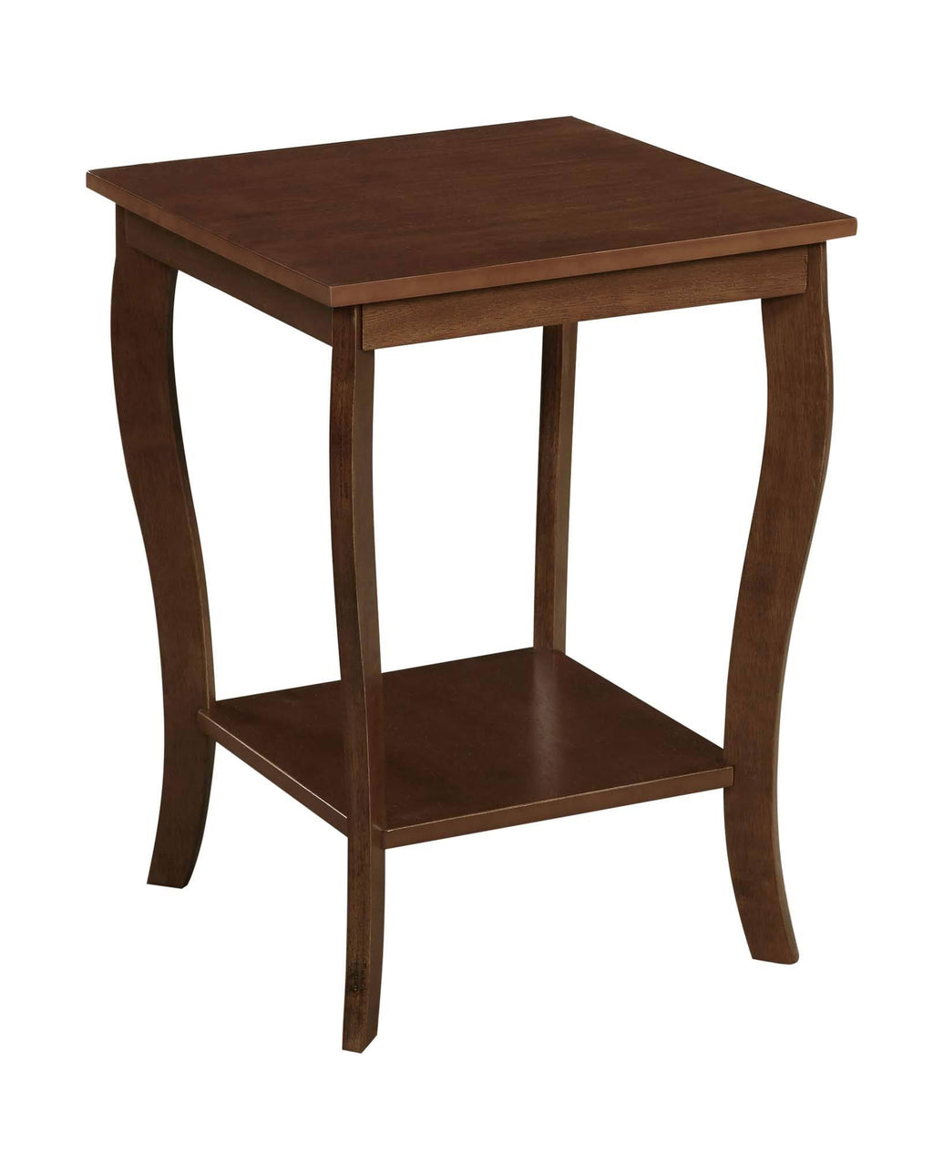 Square End Table Espresso W4994