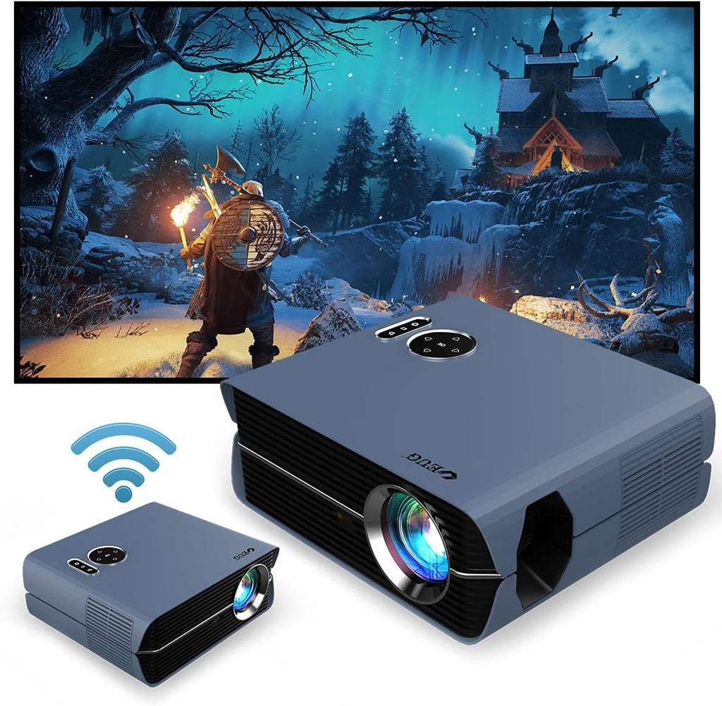 8000 Lumen FHD 1080P Smart Projector with WiFi, Bluetooth, Built-in OS T485