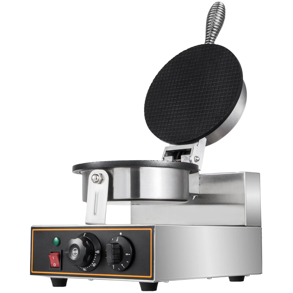 1000W Nonstick Stainless Steel Egg Roll Machine with Adjustable Temperature and Time Control, 10x13 inch, Black 110V H23736