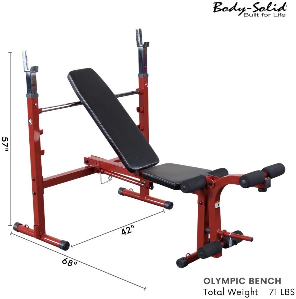 Adjustable Olympic Folding Weight Bench V7458