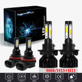 For Kia Soul 2014-2019 Headlights, 9008/H13 High and Low Beam Bulbs, H11 Fog Lights, 4pcs A933