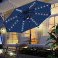 10ft Solar Powered Patio Umbrella with 40 LED Lights W4736