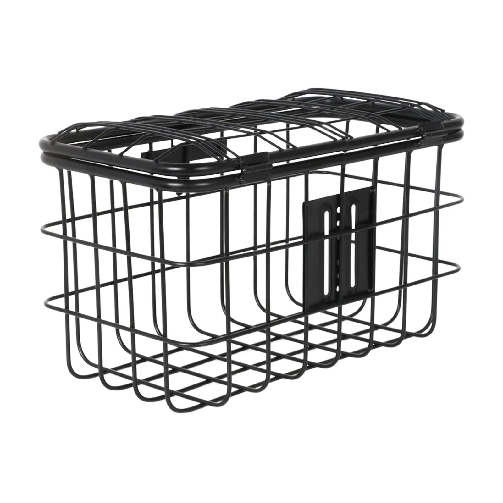 Wire Mesh Bike Basket with Lid Carrier Pannier V2770