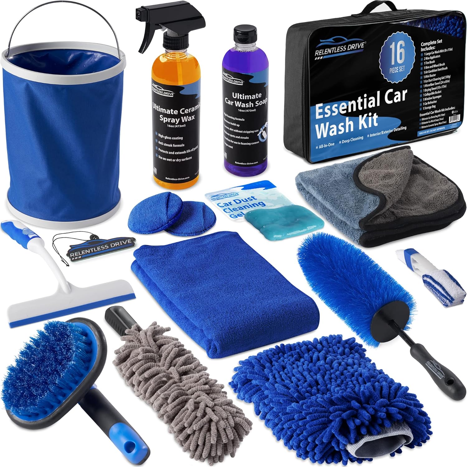 20pc Car Wash Kit with Bucket C146