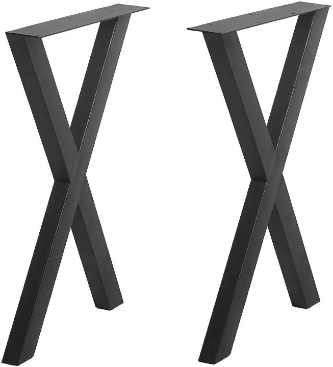 Industrial Black Cast Iron Metal Furniture Legs 2 Pcs P88362