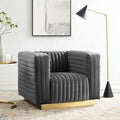 Charcoal Velvet Armchair C302670