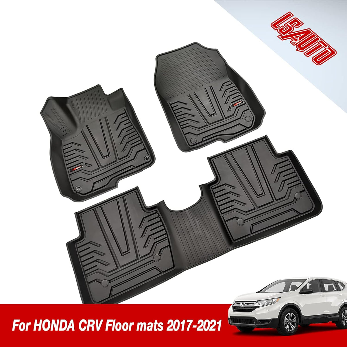3D TPE All Weather Floor Liners Black H78853