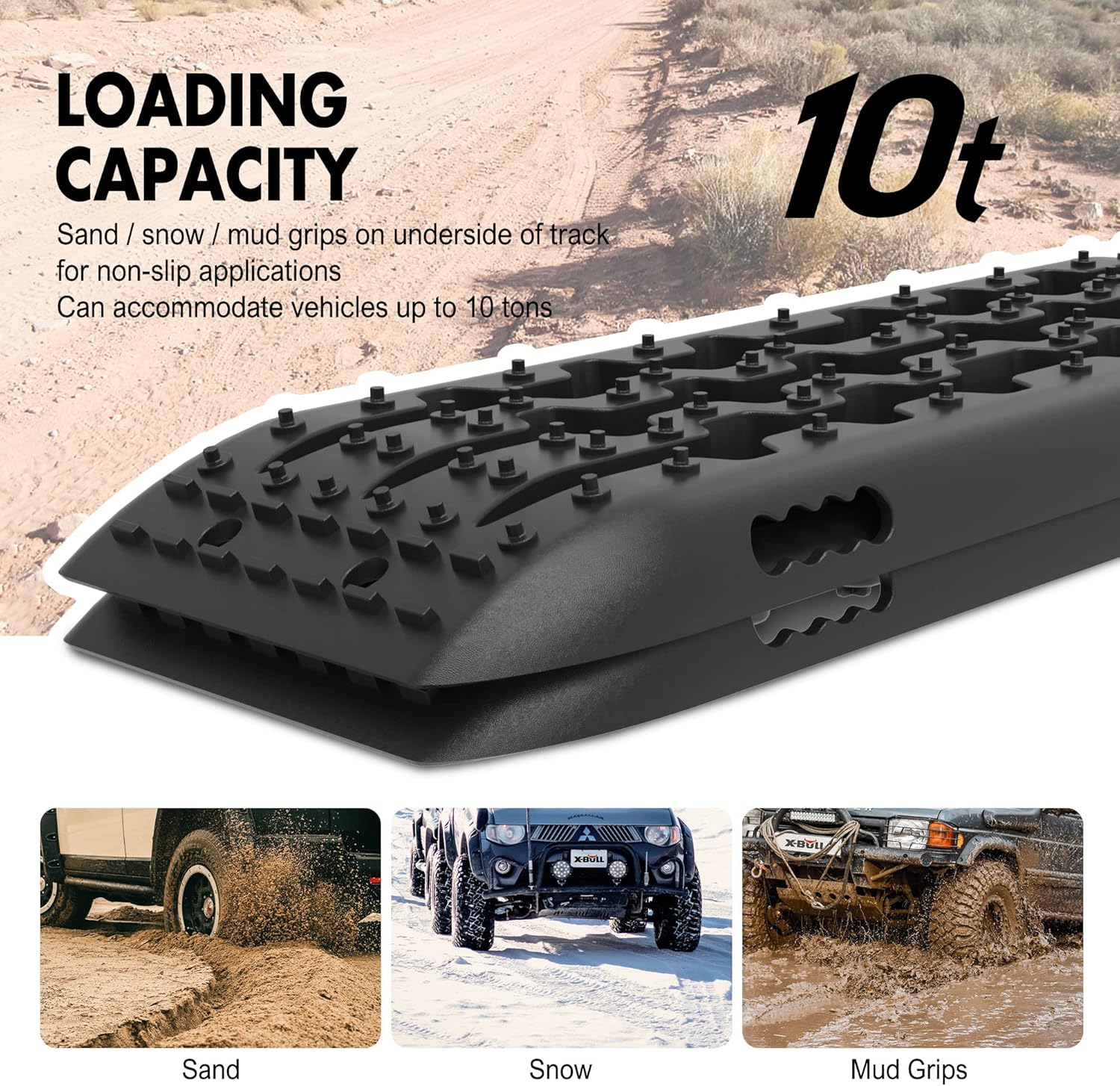 4 Pcs Off-Road Traction Mats O4009