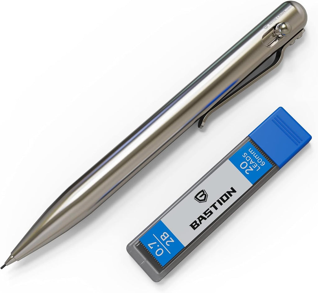 Mechanical Pencil with Medium Point Refillable Leads, 0.7mm Lead Refills Pack of 2 P625