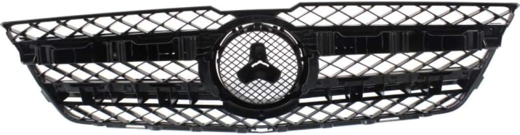 Black Grille Assembly with Chrome Molding and Aluminum Trim U1632