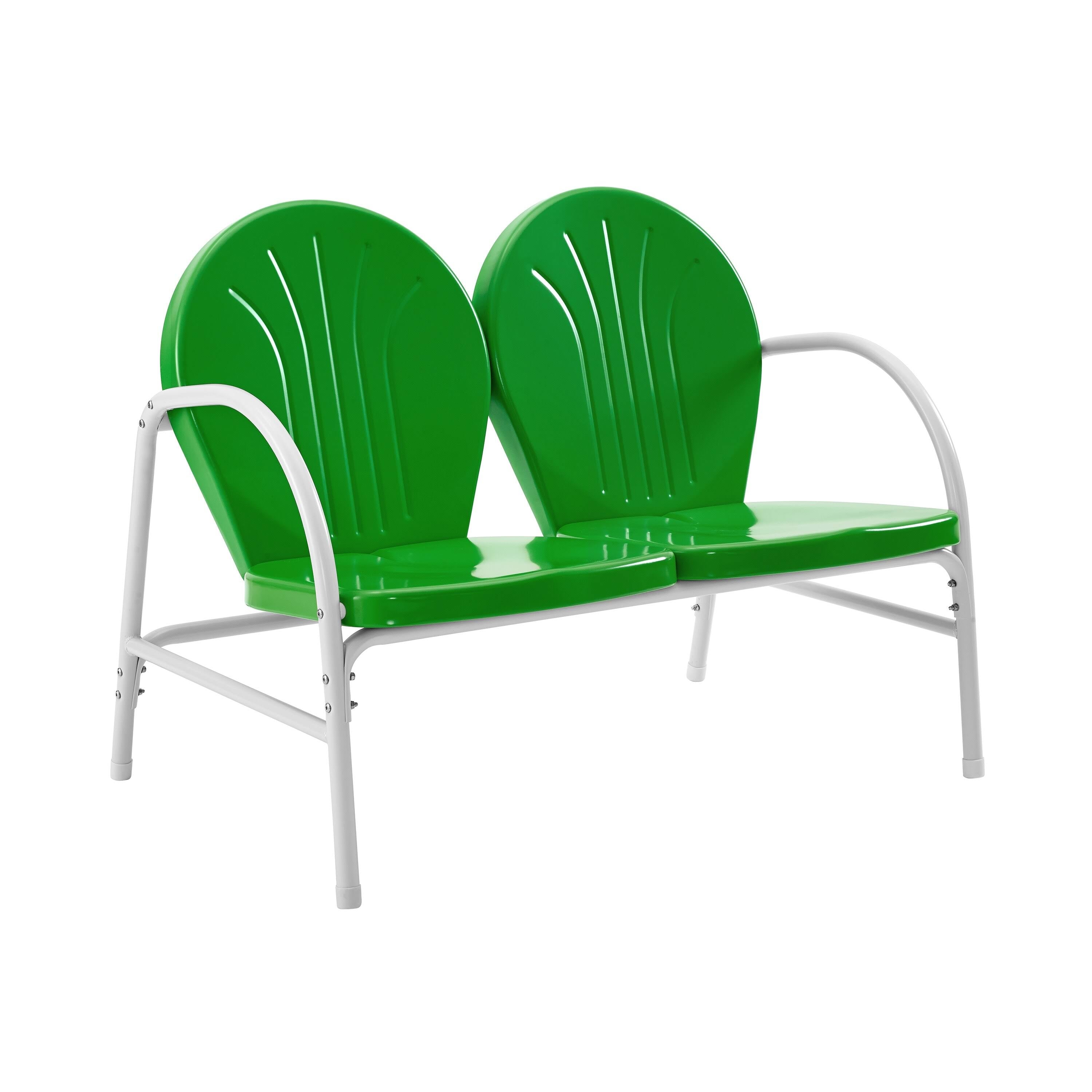 Grasshopper Green Metal Loveseat Z495811