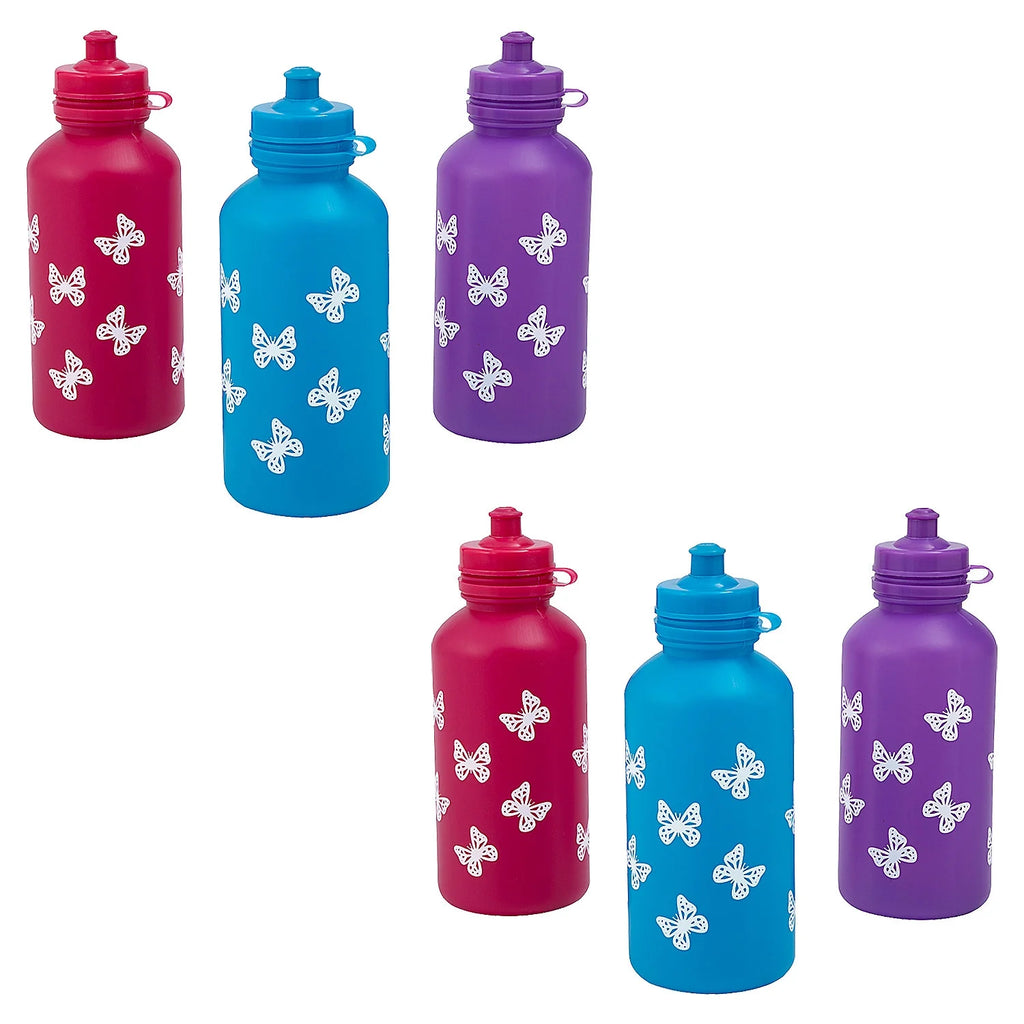 Butterfly Reusable BPA-Free Plastic Water Bottles Bulk 60 Ct B1291