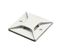 Cable Tie Mount 4Way ABS Wht PK100 I109497