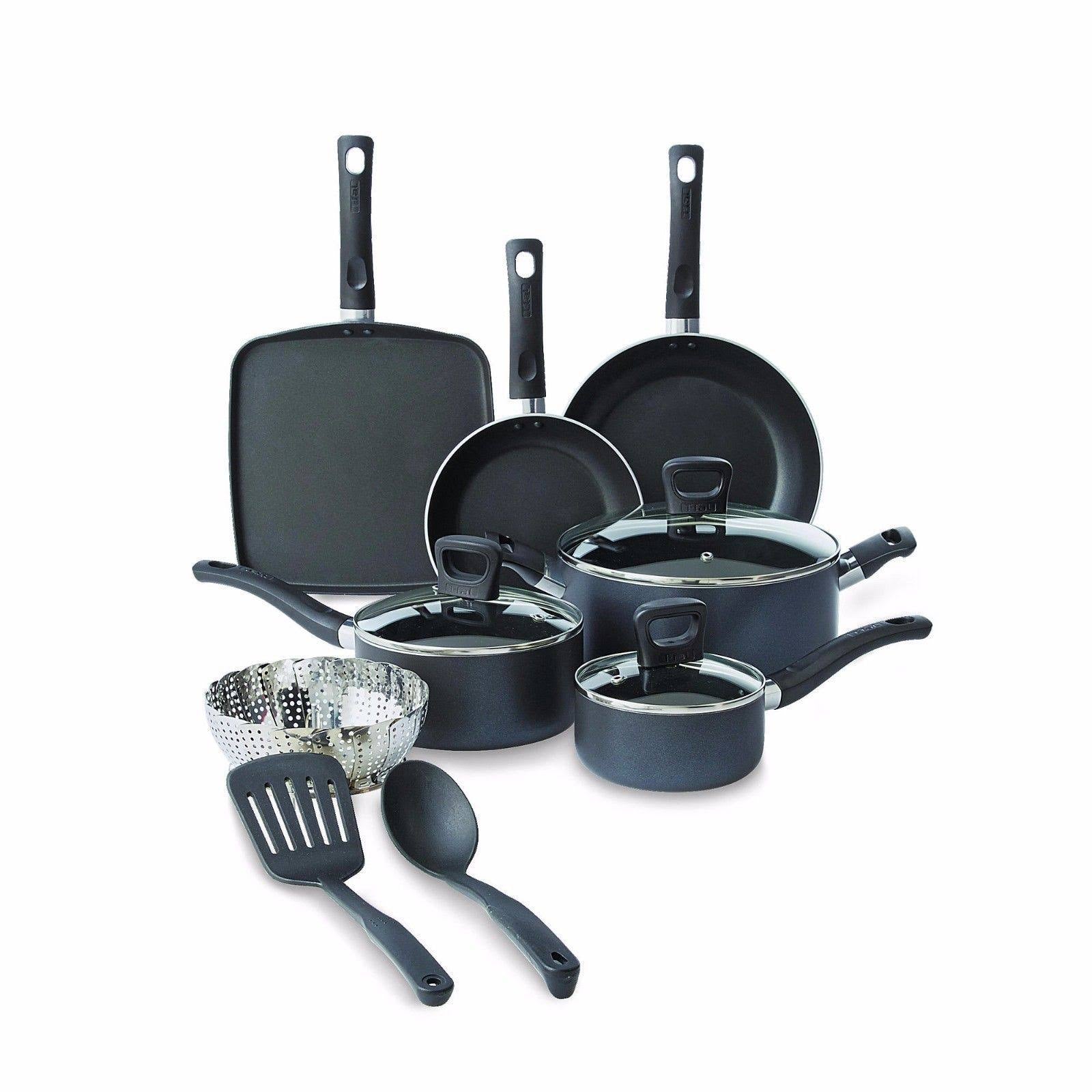 25-Piece Black Cookware Set W399253