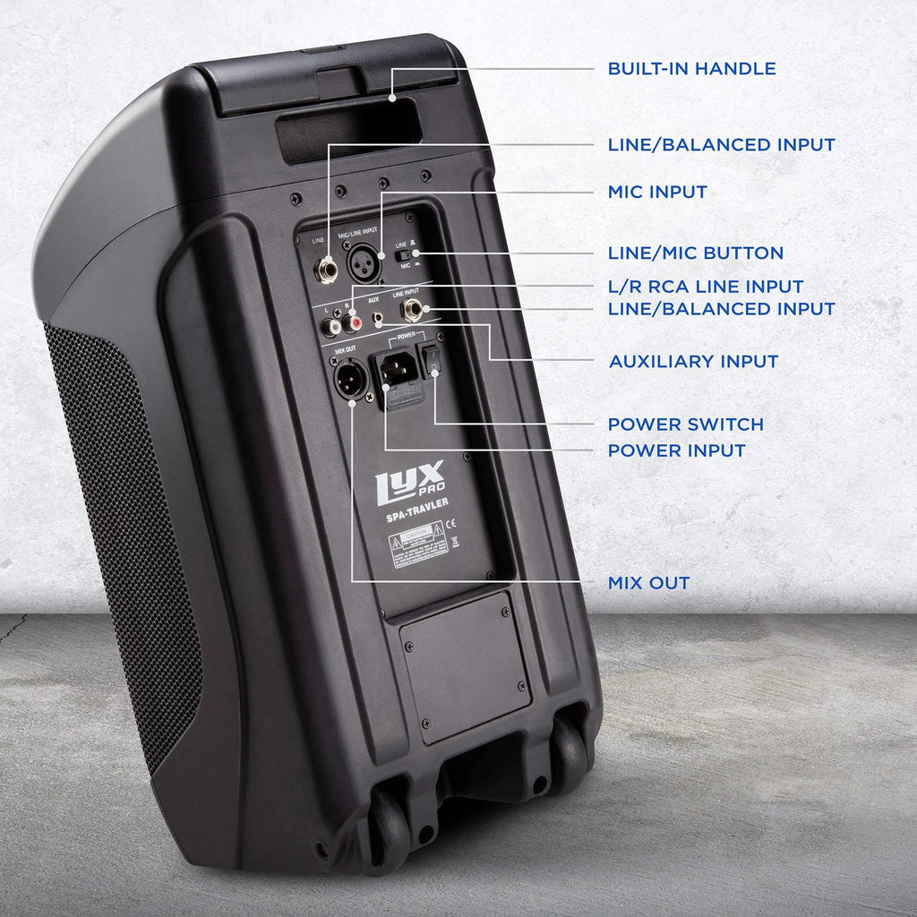 100W Rechargeable PA Speaker with 8” Woofer O186