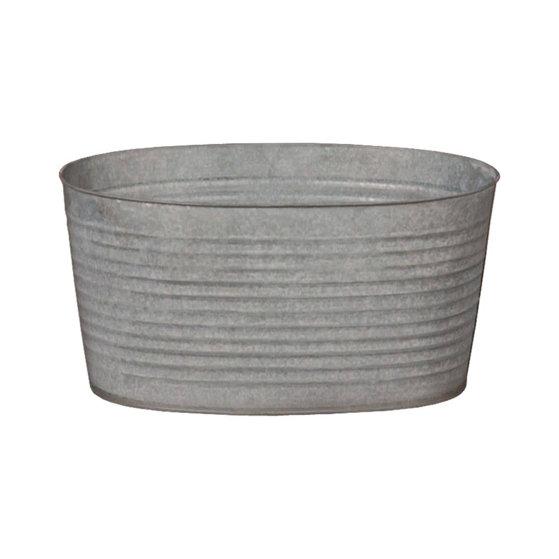Oval Galvanized Zinc Small Tub T1395