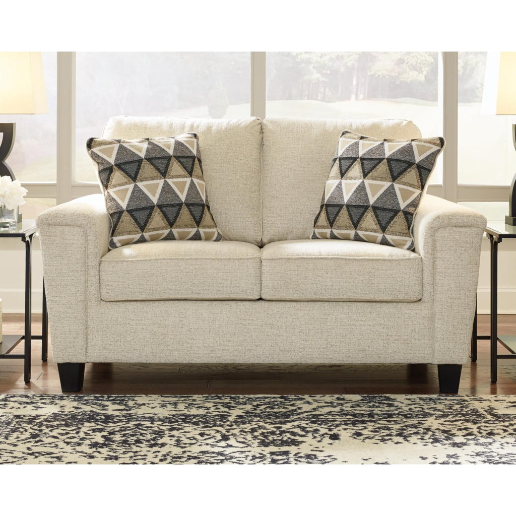 Smoke Gray Fabric Loveseat K545