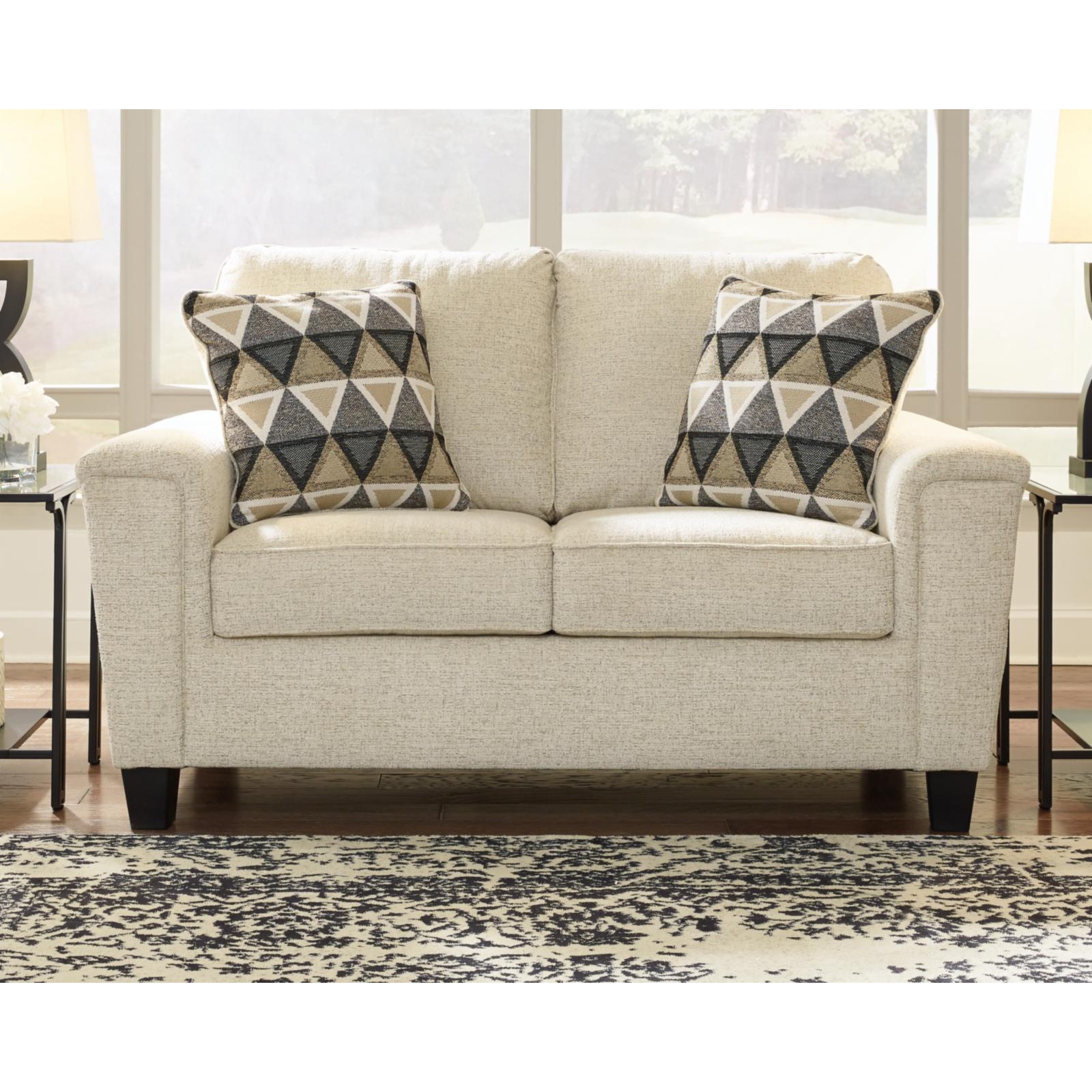 Smoke Gray Fabric Loveseat K545
