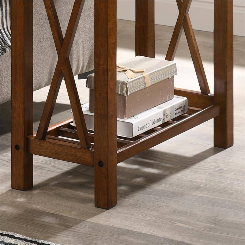 Medium Oak Wood Side Table U773