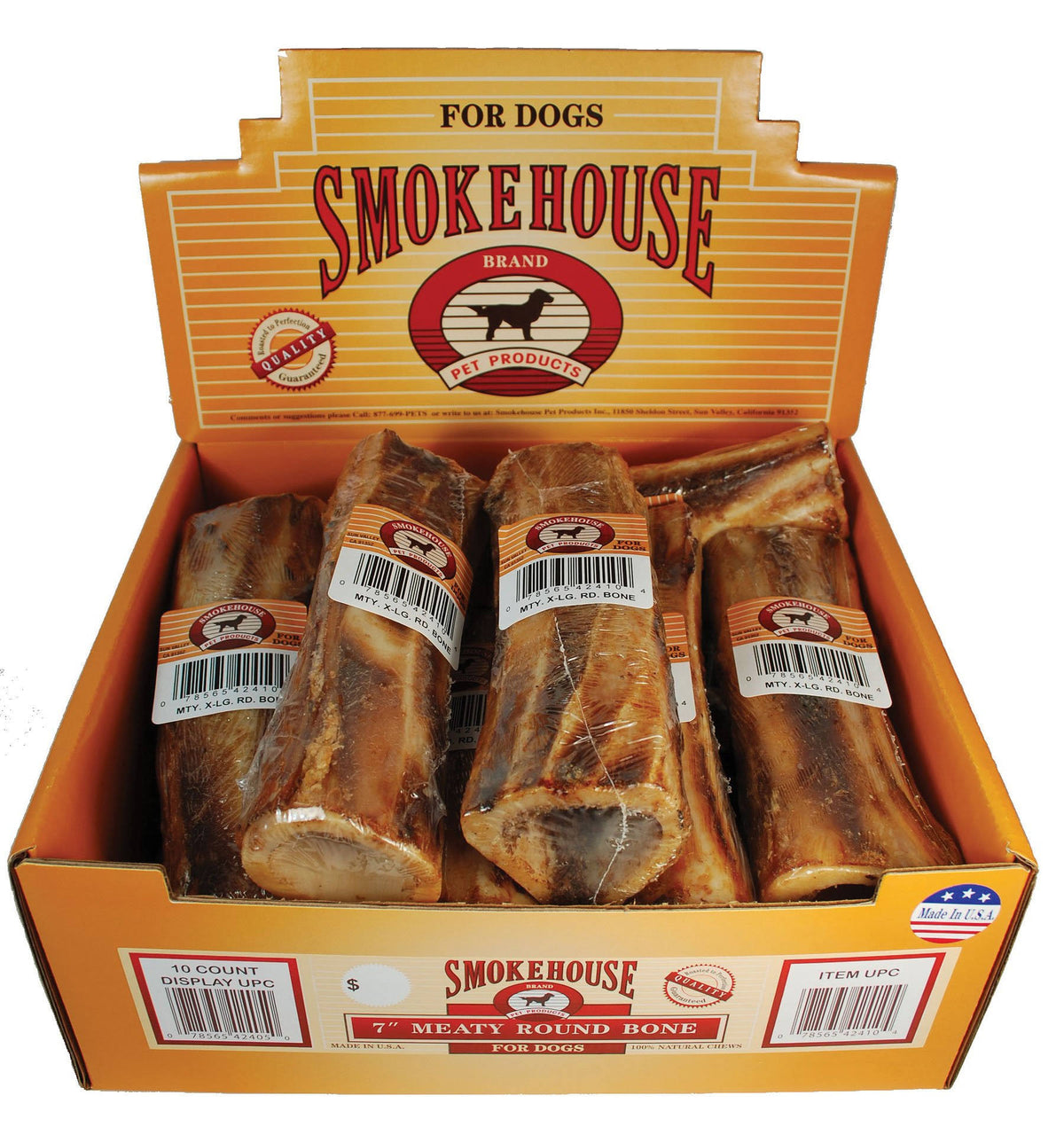 USA Made Round Meaty Bone Display 7 inch/10 Piece W4400