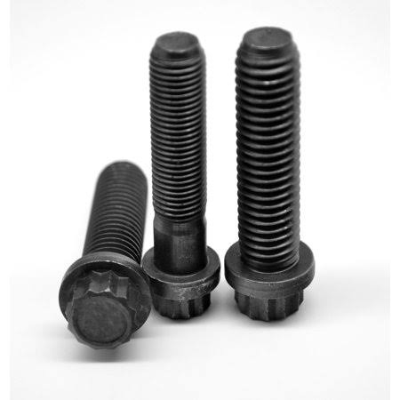 1 1/4-12 x 10 Fine Thread 12-Point Flange Screw Alloy Steel Thermal Black Oxide Pk 10 T562
