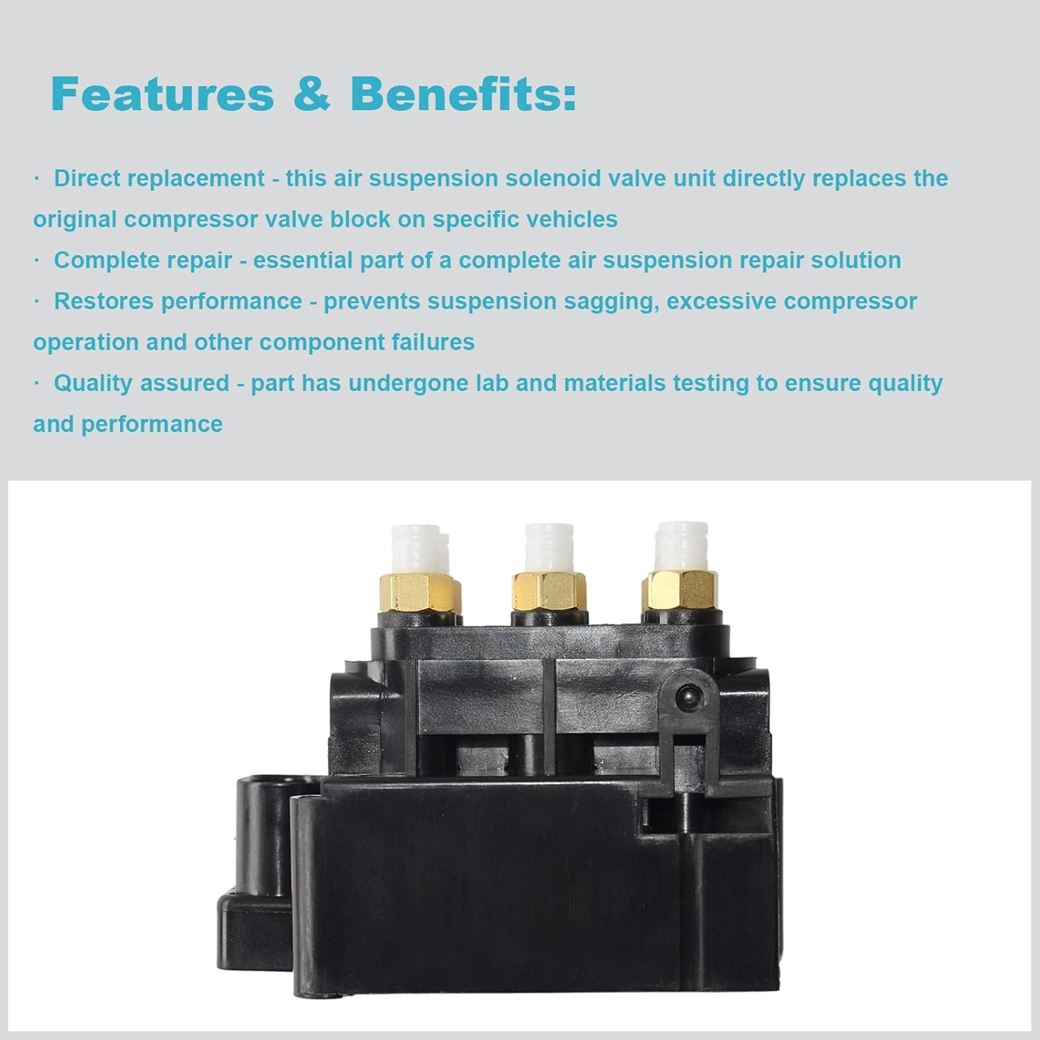 Air Suspension Control Valve Block Air Supply P195