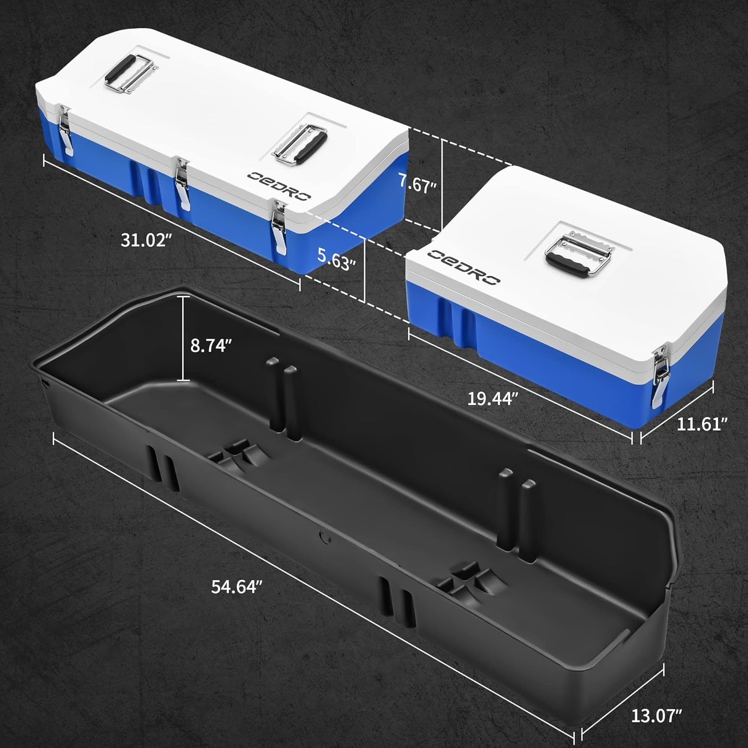 Black Insulated Cooler Storage Box G834