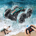 Amphibious Remote Control Car, 2.4GHz Gesture Sensor 4WD Remote Control Boat, 360° Rotating Waterproof RC Stunt Car O570