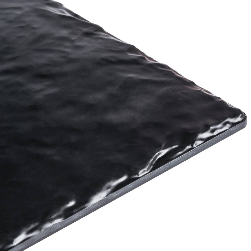 Black Melamine Faux Slate Platter 10 x 20 in. U374512