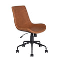 Brown Faux Leather Desk Chair Q820465